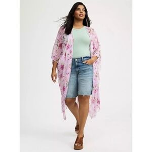 Floral Pink Swim Cover-Up SPRING COCER ROSE girly CUTE